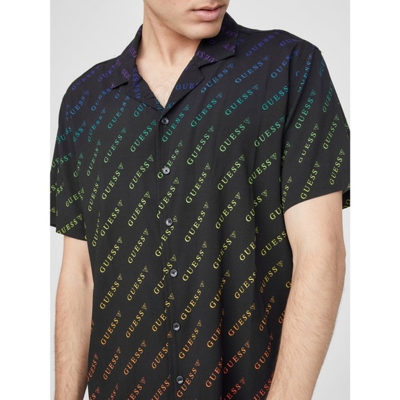 Guess Other - New GUESS Rustie Rainbow Plain (JBLK)SZ XL